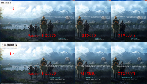 FFXIVベンチ比較