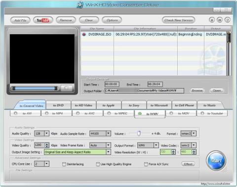 WinX HD Video Converter DX