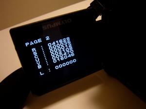 Rの欄がシャッター回数