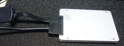 SSDとアダプターの接続部分