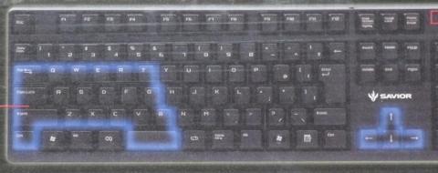 同時キー(青枠部分)