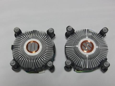 リテールクーラー比較(左 Core i7 2600)