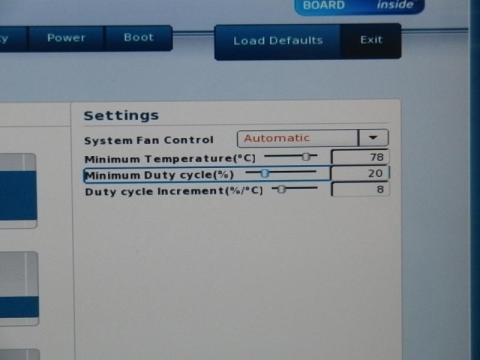 BIOS、Cooling設定