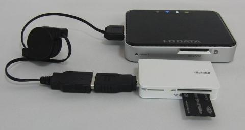 カードリーダーと接続