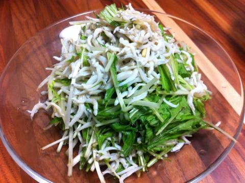 水菜とじゃこのさっぱり和え.jpg