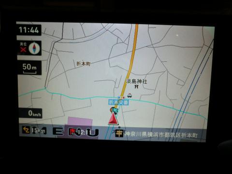 ナビ画面です。