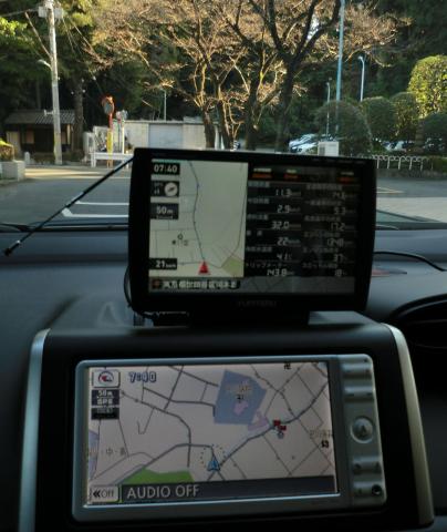 カーナビ設置位置。