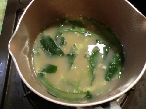 ほうれん草の鶏がらスープ