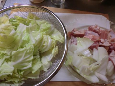 白菜のクリーム煮 材料