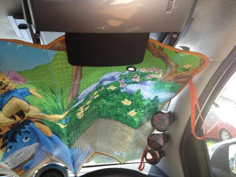 サンシェードの取り付け