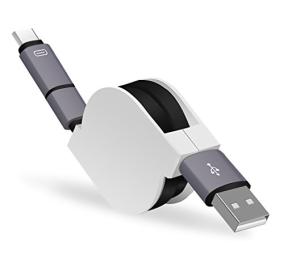 Midwec 2in1 Usb To Micro To Type C変換ケーブル 巻き取り式 通信 充電 0 8m ジグソー レビューメディア