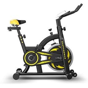 Hanshumy フィットネスバイク スピンバイク スピナーバイク スピニングバイク サイクルバイク エクササイズバイク サイクリングバイク トレーニングバイク ダイエットバイク サイクルトレーニングバイク ルームランナー 室内用バイク 自宅用バイク 小型サイズで本格